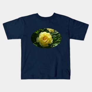 Yellow Peony Kids T-Shirt